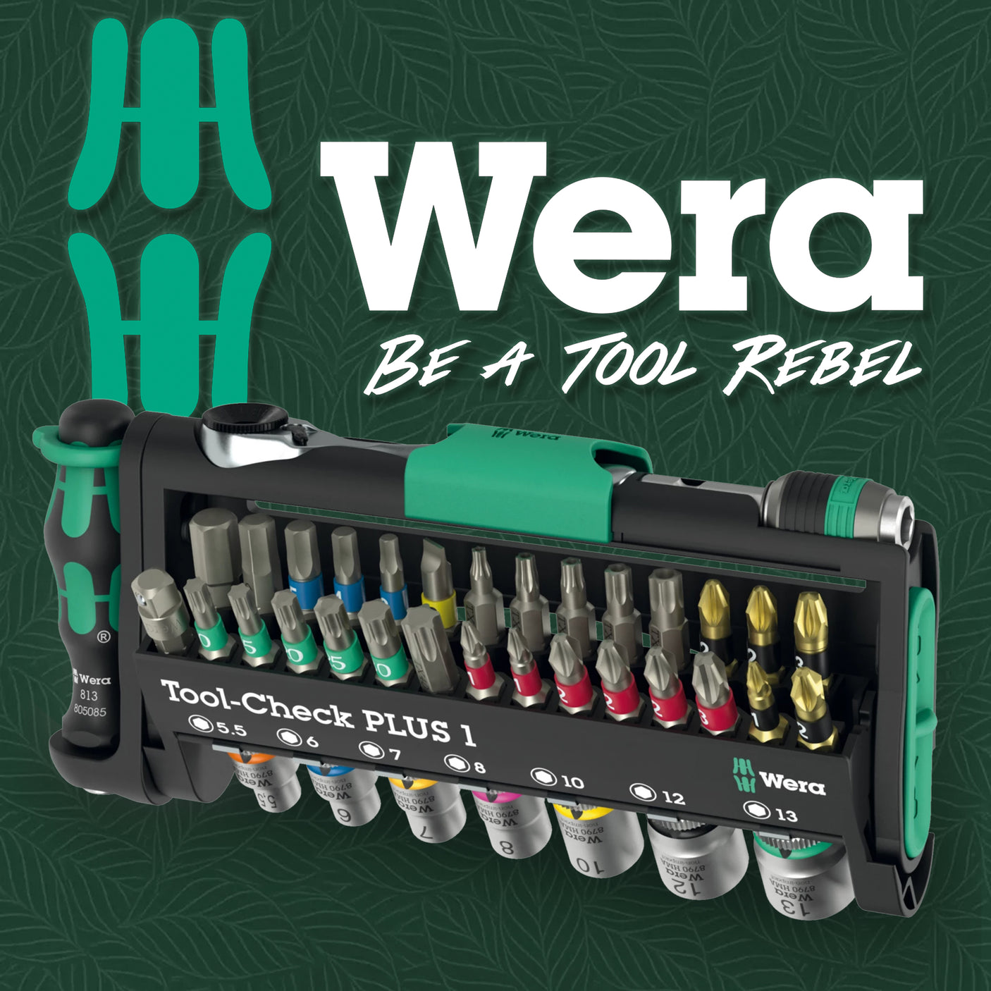 Wera 39 Piece, Ratchet, Screwdriver, Socket and Bit Set