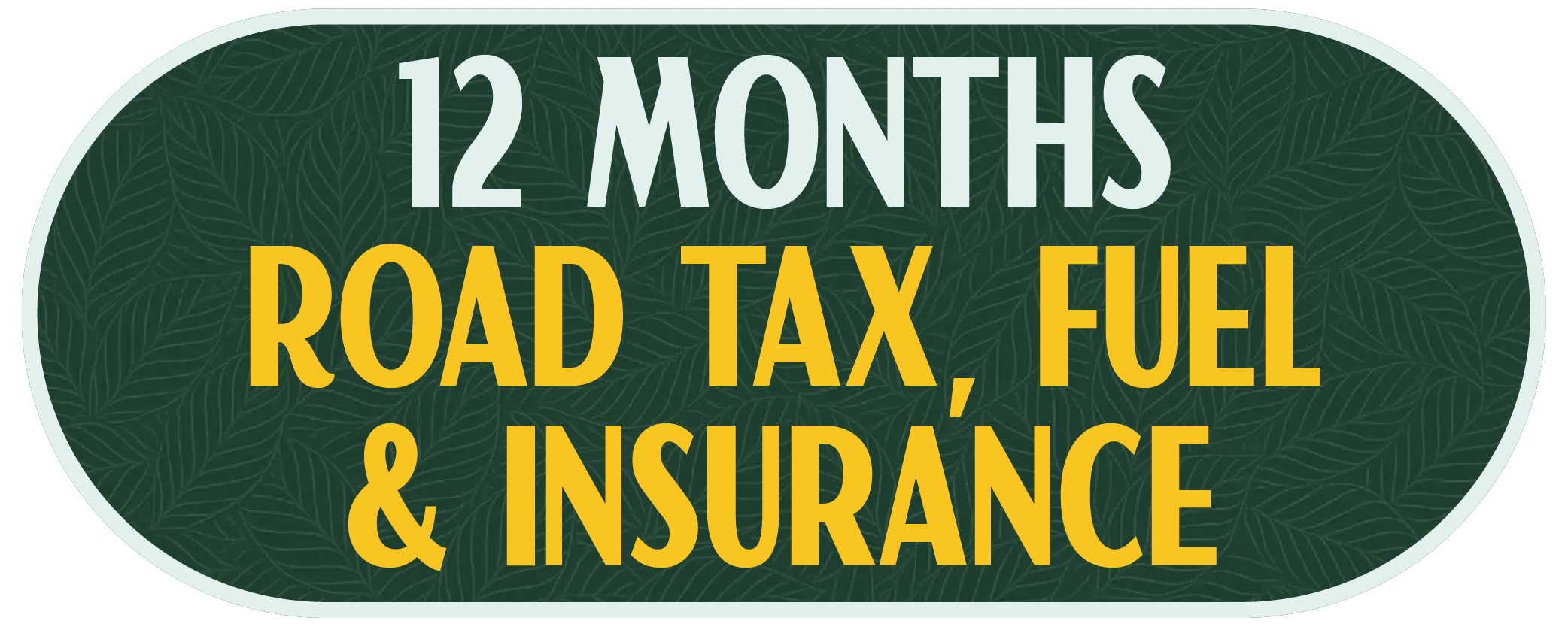 + 12 Months Fuel, Road Tax & Insurance